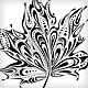 beautiful abstract autumn leaf