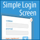 Simple Login Screen - GraphicRiver Item for Sale