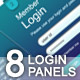 8 Modern & Web 2.0 Login/Signup Panels - GraphicRiver Item for Sale
