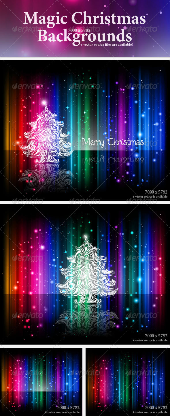 Colorful Christmas Backgrounds