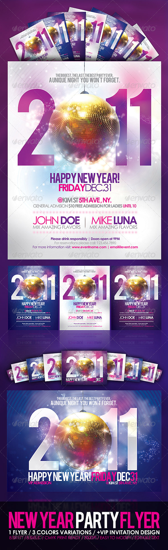 GraphicRiver - Happy New Year Party Flyer