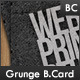 Grunge Business Card - GraphicRiver Item for Sale