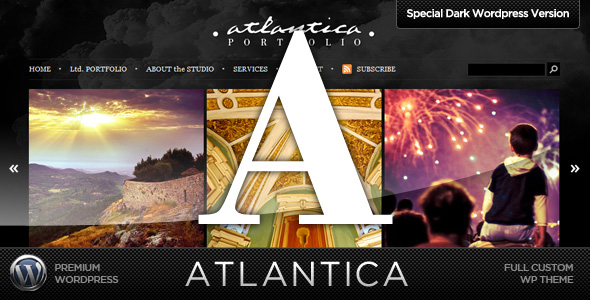 Dark Atlantica Wordpress Portfolio by ThemeForest