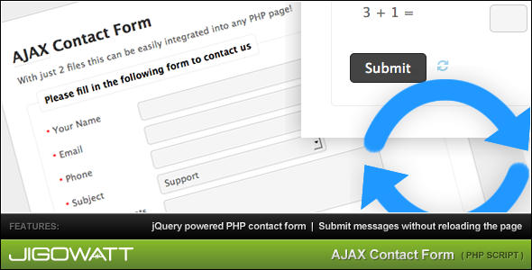 TF Bestsellers: Simple PHP and Ajax Contact Forms for Any Use -
