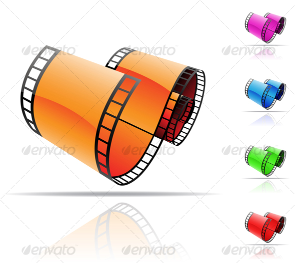 reels of film. film reels - GraphicRiver Item