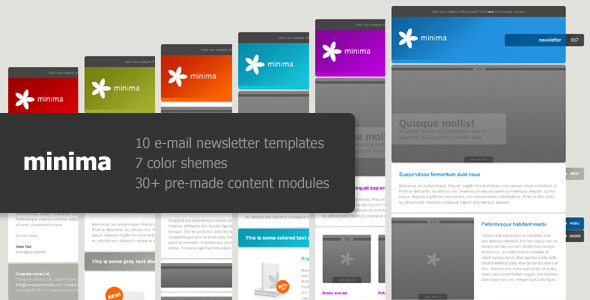 ThemeForest - MINIMA – 10 e-mail templates (Full Retail with PSD)