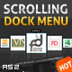 Horizontal Scrolling Dock Menu