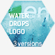 Water Drops Logo Reveal After Effects Project Files Videohive