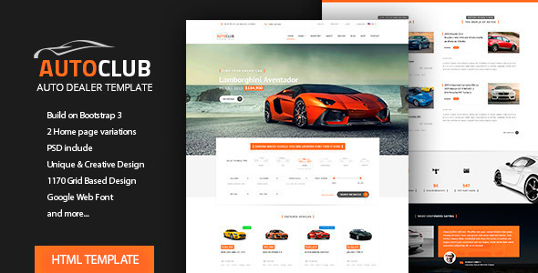 car dealer website template