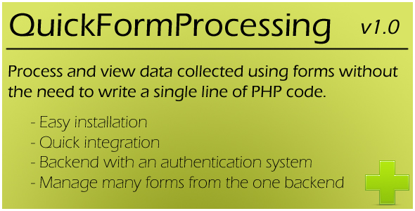 [CodeCanyon] Quick Form Processing