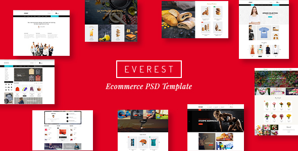 Download Everest - Multi-Purpose eCommerce Business PSD PSD Templates