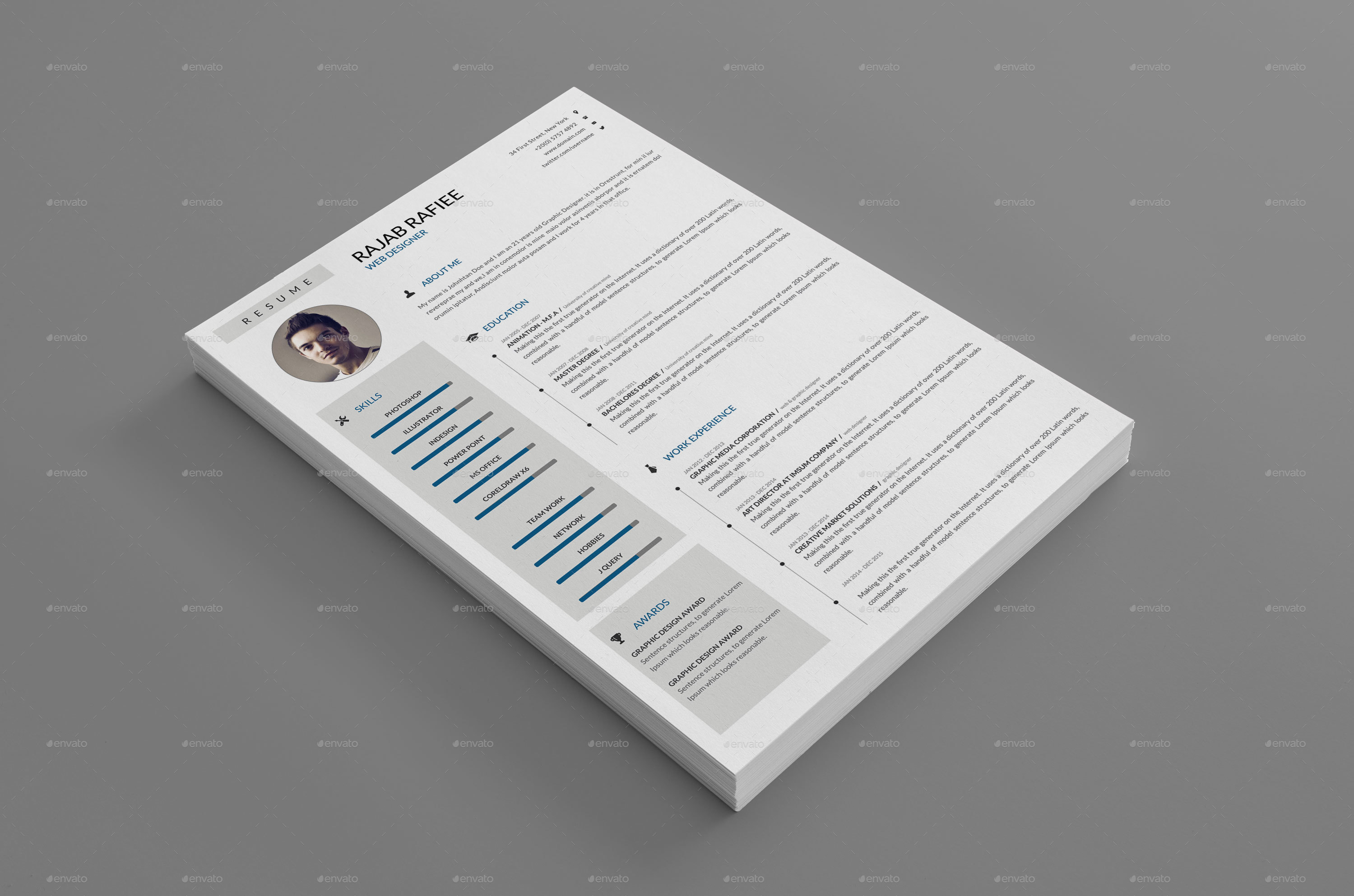 Resume Bundle By Realisticart Graphicriver