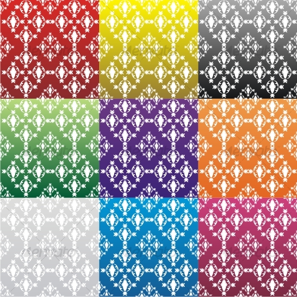 seamless wallpaper tile. Color vector seamless