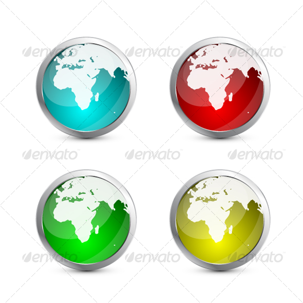 earth globe australia. Color glass Earth globes.