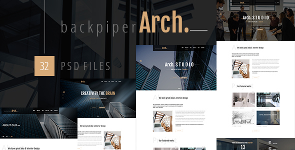 tumblr simple themes backpiperArch  PSD  Portfolio Architecture,Interior,