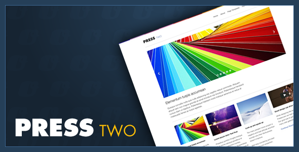 Press Two - WordPress Magazine Theme - ThemeForest Item for Sale