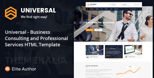 Universal Business Consulting And Professional Services Html Template By Themekalia Universal Website Template