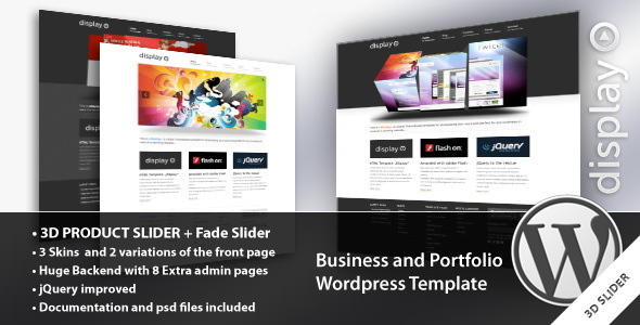 Display 3 in 1 - Amazing Business & Portfolio Wordpress -