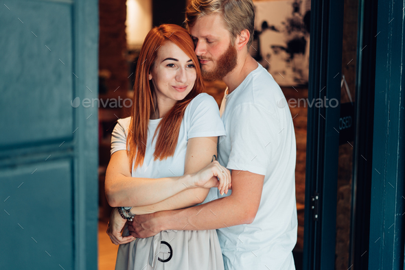 couple posing in the doorway Stock Photo by simbiothy | PhotoDune