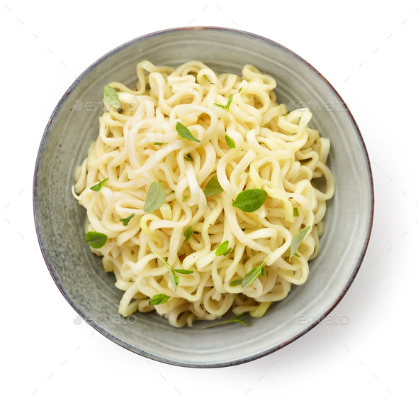 Bowl of boiled egg noodles Stock Photo by magone PhotoDune
