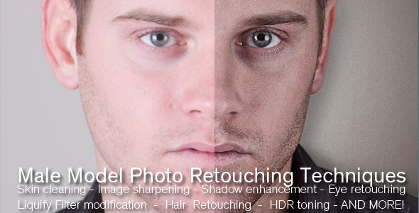 Male Model Photo Retouching Tutorial