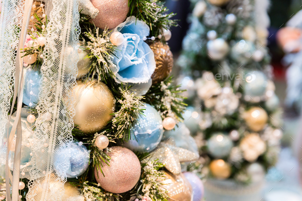 christmas tree decorated with blue and gold balls stock photo images - Blue And Gold Christmas Tree Decorations christmas tree decorated with blue and gold balls stock photo images - Blue And Gold Christmas Tree Decorations