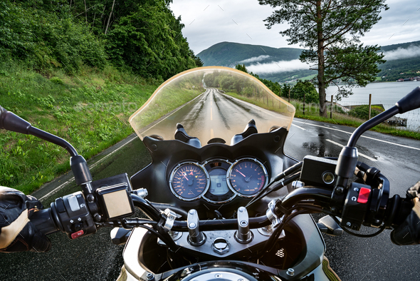 Biker First-person view Stock Photo by cookelma | PhotoDune