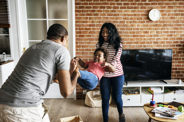 Black family spending happiness time together Stock Photo by Rawpixel