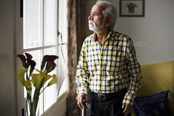 An elderly Indian man at the retirement house Stock Photo by Rawpixel