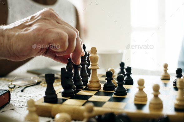 Senior friends playing chess together Stock Photo by Rawpixel | PhotoDune