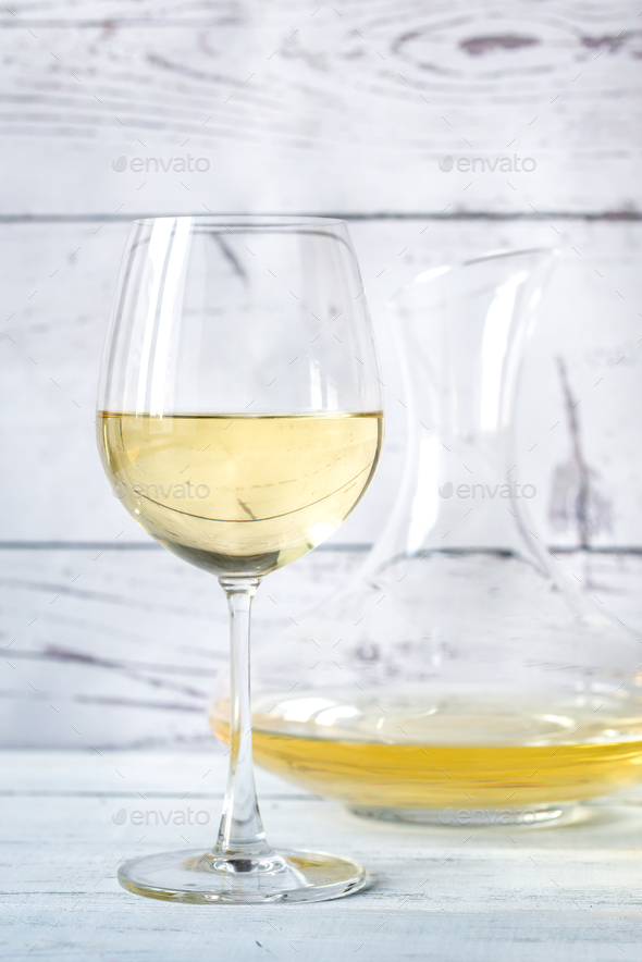 Glass of white wine Stock Photo by Alex9500 | PhotoDune