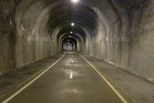 In the tunnel - underground road Stock Photo by mibuch | PhotoDune