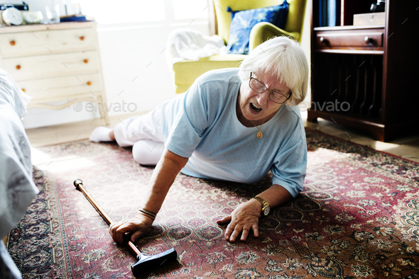 Elderly woman fell on the floor Stock Photo by Rawpixel | PhotoDune
