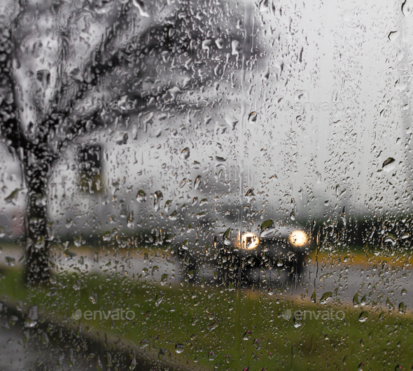 Bad weather driving on a way Stock Photo by germanopoli | PhotoDune