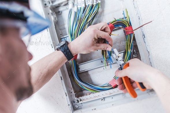 Electrical System Installation Stock Photo by duallogic | PhotoDune