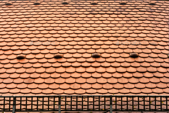 tile roof with snow grid Stock Photo by cristi180884 | PhotoDune