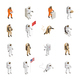 Astronauts Cosmonauts Spacesuit Isometric Set Vectors Graphicriver