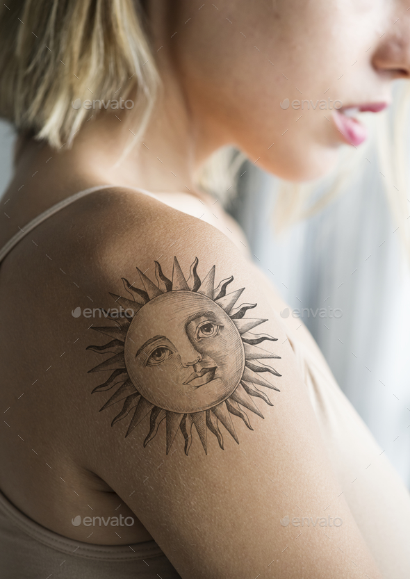 Closeup of arm tattoo of a woman Stock Photo by Rawpixel | PhotoDune