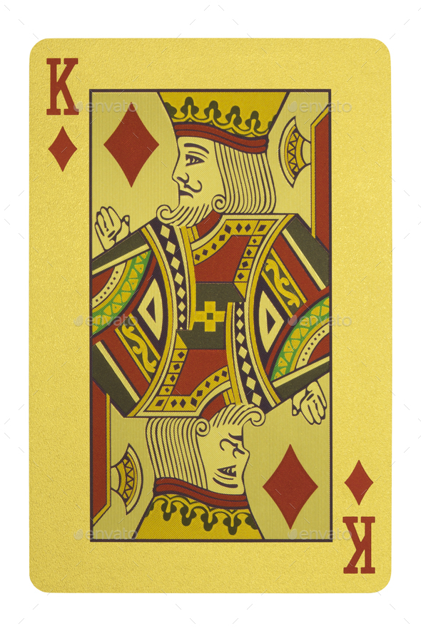 Golden playing cards, King of diamonds Stock Photo by foto76 | PhotoDune