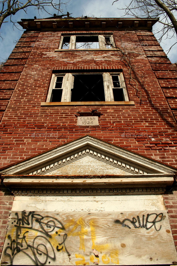 Old abandonded school building Stock Photo by njnightsky | PhotoDune