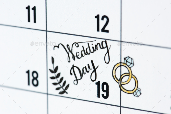 Wedding day calendar reminder Stock Photo by Rawpixel | PhotoDune