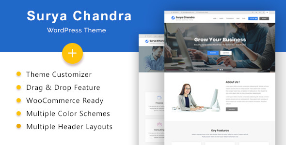 Surya Chandra - Responsive Multi-Purpose WordPress Theme - Business Corporate