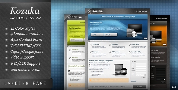 ThemeForest - Kozuka Landing Page (All Colors and Styles) - rip ThemeForest - Kozuka Landing Page (All Colors and Styles) - rip