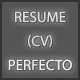 Resume (CV) Perfecto theme for Themeforest