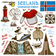 Set Of Iceland Symbols In Vintage Style Vectors GraphicRiver