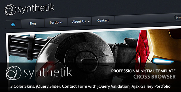 Synthetik Professional xHTML Template Synthetik Professional xHTML Template