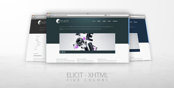 Elicit - XHTML / CSS Template - Themeforest - RIP