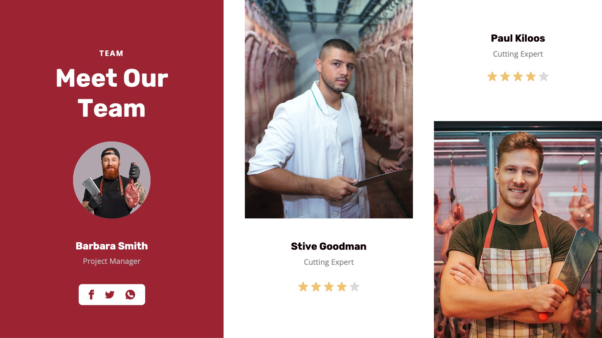 MEARIN Butcher Meat Farm Google Slides Template Presentation Templates