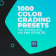 1000 Cinematic Color Presets Lut Pack For Premiere Pro Premiere Pro