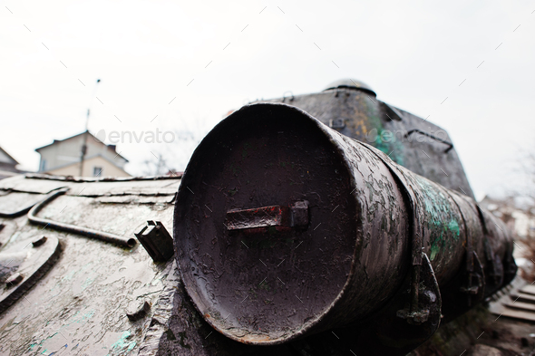 Petroleum Tank Of Old Vintage Military Tank Stock Photo By Asphotostudio